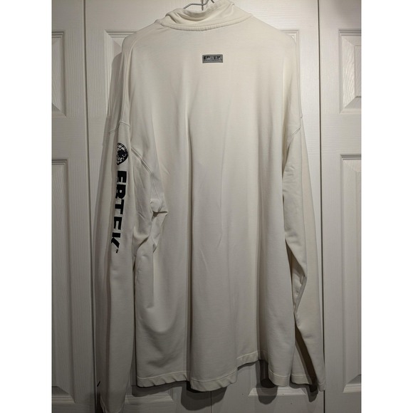 Eddie Bauer EBTEK Pullover Mens XLT‎ White Quarter Zip Mock Neck Chest Pocket - Picture 8 of 16